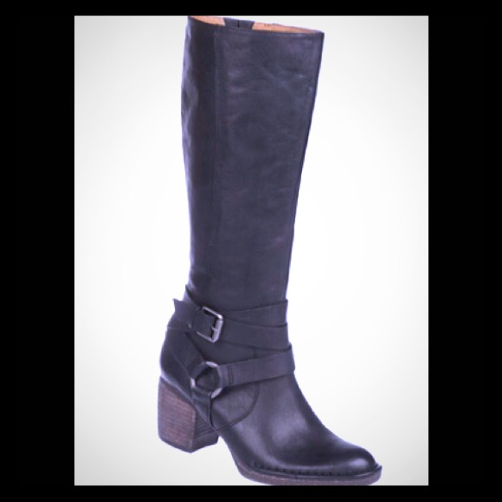 Naya Gazele Black Leather Boot
